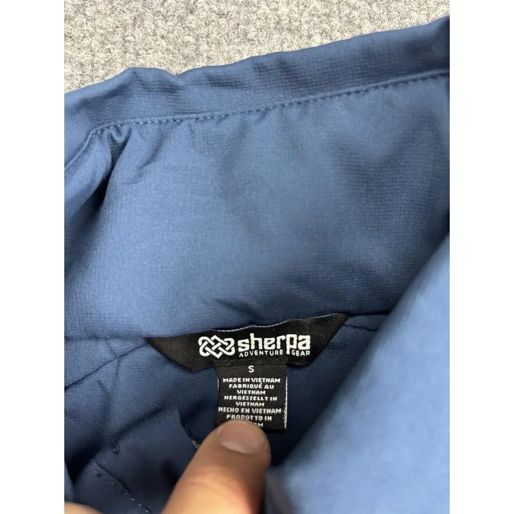 Men's Lightweight Blue Zip-Up Shirt Jacket
